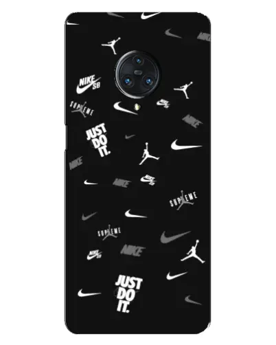 Чехол для Vivo Nex 3 с картинкой «Nike Black Pattern» Чехол для Vivo Nex 3 с картинкой «Nike Black Pattern»