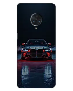Чехол для Vivo Nex 3 с картинкой «BMW на мокрой дороге»