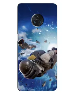 Чехол для Vivo Nex 3 с картинкой «Десант PUBG — прыжок»