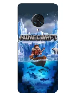Чехол для Vivo Nex 3 с картинкой «Minecraft ледяной мир»