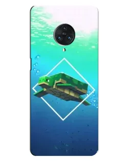 Чехол для Vivo Nex 3 с картинкой «Черепаха Minecraft»
