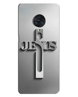 Чехол для Vivo Nex 3 с картинкой «Металлический крест Jesus»