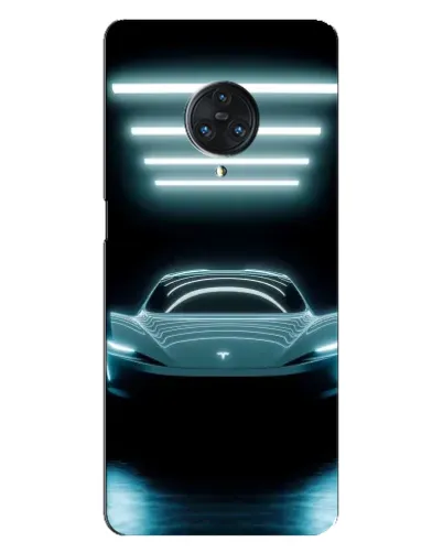 Чехол для Vivo Nex 3 с картинкой «Tesla в неоне»