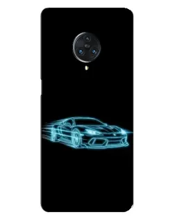 Чехол для Vivo Nex 3 с картинкой «Неоновый контур Lamborghini» Чехол для Vivo Nex 3 с картинкой «Неоновый контур Lamborghini»