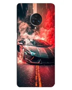 Чехол для Vivo Nex 3 с картинкой «Lamborghini красный дым» Чехол для Vivo Nex 3 с картинкой «Lamborghini красный дым»