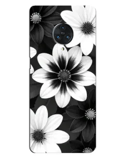 Чехол для Vivo Nex 3 с картинкой «Монохромные астры»