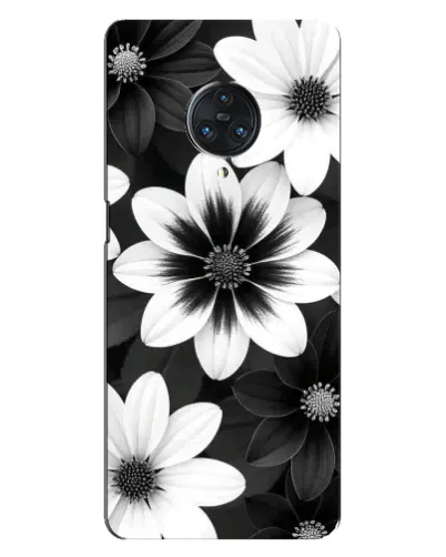 Чехол для Vivo Nex 3 с картинкой «Монохромные астры»