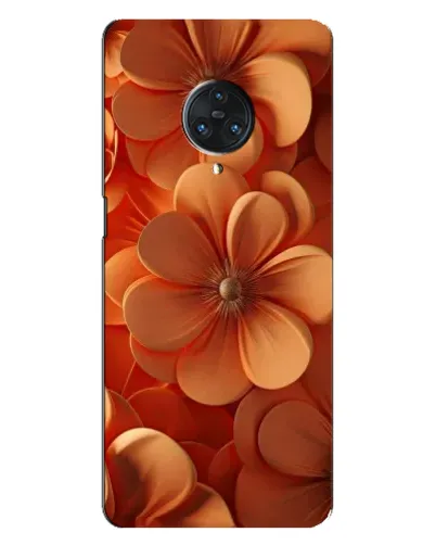 Чехол для Vivo Nex 3 с картинкой «Оранжевый макро цветок»