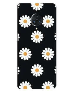 Чехол для Vivo Nex 3 с картинкой «Ромашки на черном»