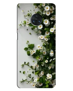 Чехол для Vivo Nex 3 с картинкой «Ветка мелких белых цветов»