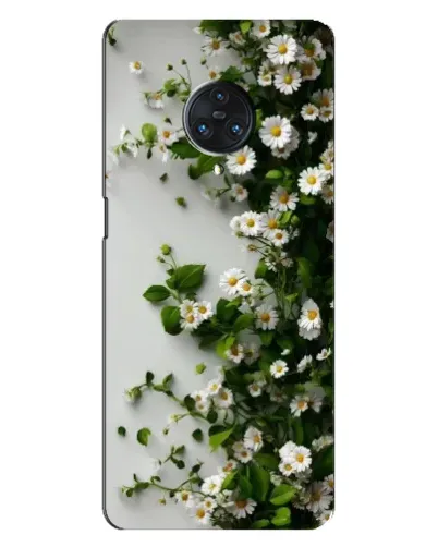 Чехол для Vivo Nex 3 с картинкой «Ветка мелких белых цветов»