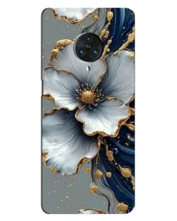 Чехол для Vivo Nex 3 с картинкой «Белый цветок и золотой флюид»