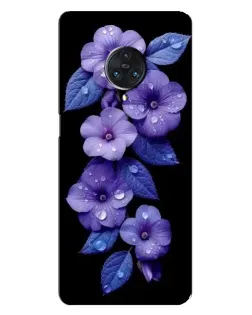 Чехол для Vivo Nex 3 с картинкой «Фиолетовые цветы с росою»