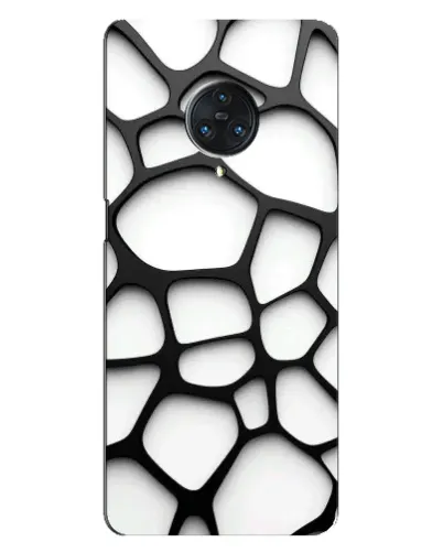Чехол для Vivo Nex 3 с картинкой «Белая объемная сетка»