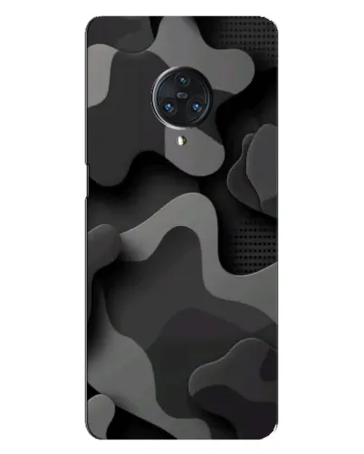 Чехол для Vivo Nex 3 с картинкой «Темный абстрактный камуфляж»