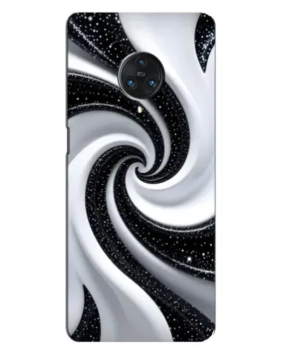 Чехол для Vivo Nex 3 с картинкой «Черно-белая спираль»
