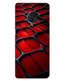 Чехол для Vivo Nex 3 с картинкой «Красная глянцевая сетка»
