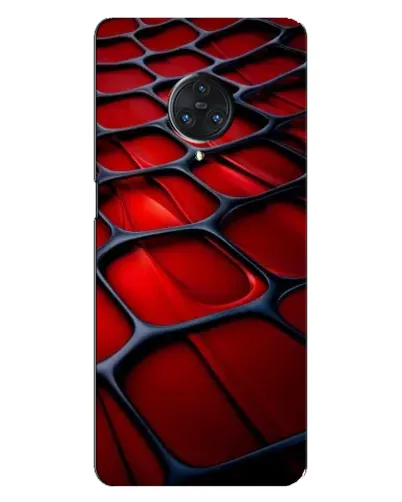 Чехол для Vivo Nex 3 с картинкой «Красная глянцевая сетка»