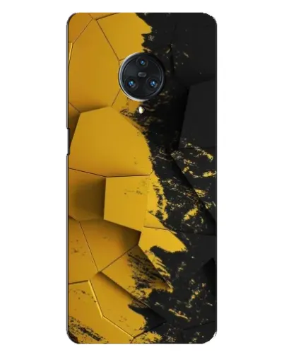 Чехол для Vivo Nex 3 с картинкой «Золотые осколки геометрии»