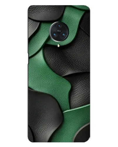 Чехол для Vivo Nex 3 с картинкой «Зеленые кожаные волны»
