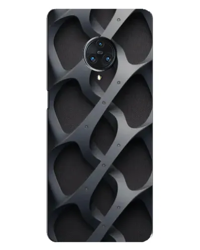 Чехол для Vivo Nex 3 с картинкой «Объемное серое плетение»