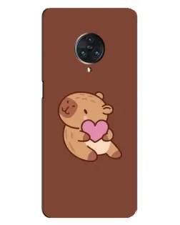 Чехол для Vivo Nex 3 с картинкой «Капибара с сердцем» Чехол для Vivo Nex 3 с картинкой «Капибара с сердцем»