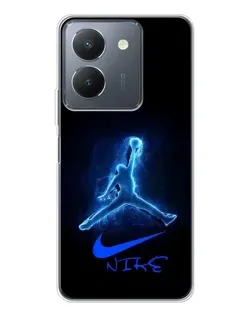 Чехол для Vivo S30 Pro Mini с картинкой «Jordan Neon Blue» Чехол для Vivo S30 Pro Mini с картинкой «Jordan Neon Blue»