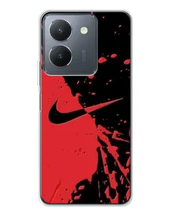 Чехол для Vivo S30 Pro Mini с картинкой «Красные брызги Nike» Чехол для Vivo S30 Pro Mini с картинкой «Красные брызги Nike»