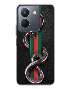 Чехол для Vivo S30 Pro Mini с картинкой «Gucci — змея на полосе» Чехол для Vivo S30 Pro Mini с картинкой «Gucci — змея на полосе»