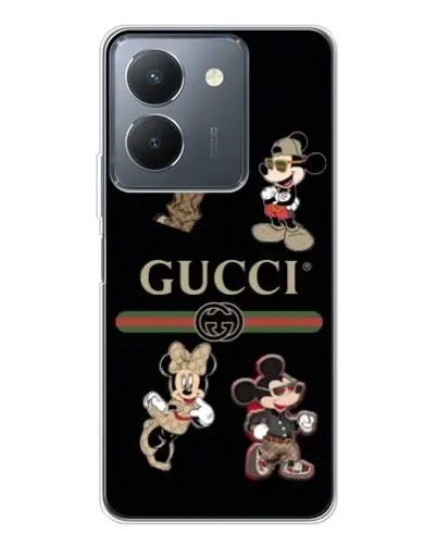 Чехол для Vivo S30 Pro Mini с картинкой «Gucci — герои Disney и монограмма» Чехол для Vivo S30 Pro Mini с картинкой «Gucci — герои Disney и монограмма»