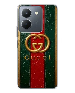 Чехол для Vivo S30 Pro Mini с картинкой «Gucci — фирменная полоса и золото» Чехол для Vivo S30 Pro Mini с картинкой «Gucci — фирменная полоса и золото»