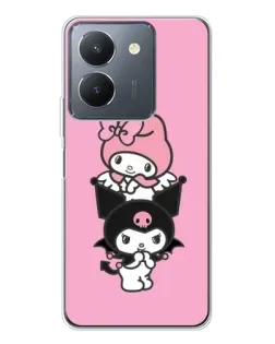 Чехол для Vivo S30 Pro Mini с картинкой «My Melody и Kuromi» Чехол для Vivo S30 Pro Mini с картинкой «My Melody и Kuromi»