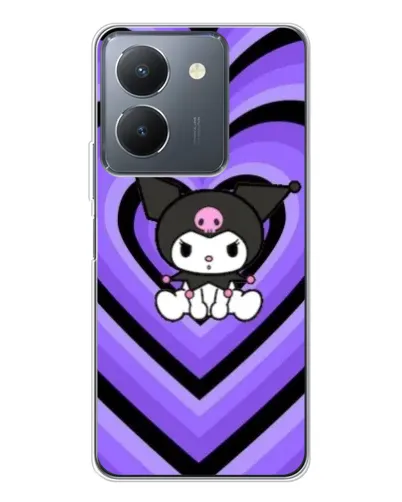 Чехол для Vivo S30 Pro Mini с картинкой «Kuromi и фиолетовые сердца» Чехол для Vivo S30 Pro Mini с картинкой «Kuromi и фиолетовые сердца»