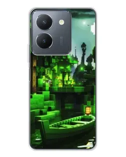 Чехол для Vivo S30 Pro Mini с картинкой «Minecraft лесной пейзаж»
