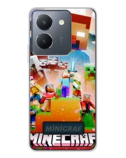 Чехол для Vivo S30 Pro Mini с картинкой «Minecraft герои игры»