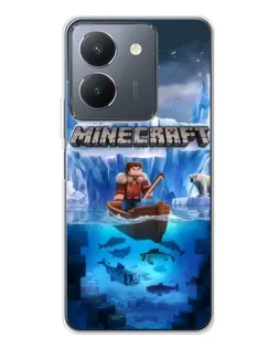 Чехол для Vivo S30 Pro Mini с картинкой «Minecraft ледяной мир»