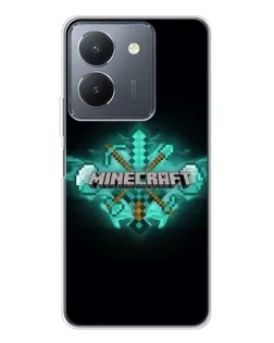 Чехол для Vivo S30 Pro Mini с картинкой «Minecraft Diamond лого»