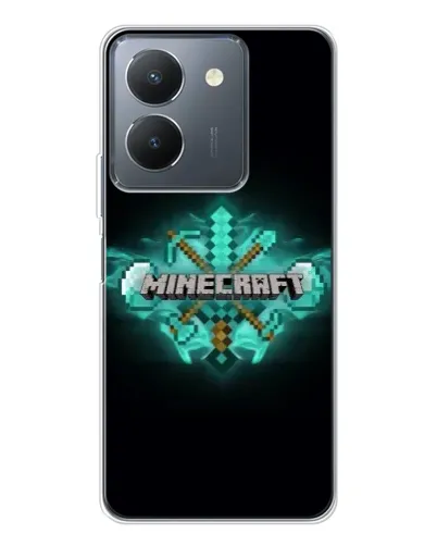Чехол для Vivo S30 Pro Mini с картинкой «Minecraft Diamond лого»