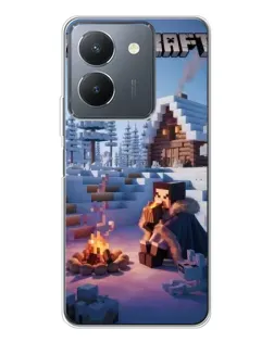 Чехол для Vivo S30 Pro Mini с картинкой «Зимний Minecraft»