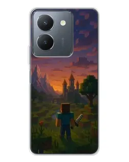 Чехол для Vivo S30 Pro Mini с картинкой «Стив у башни»