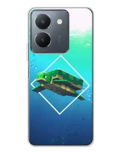 Чехол для Vivo S30 Pro Mini с картинкой «Черепаха Minecraft»