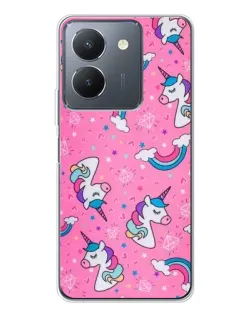 Чехол для Vivo S30 Pro Mini с картинкой «Unicorn паттерн розовый» Чехол для Vivo S30 Pro Mini с картинкой «Unicorn паттерн розовый»