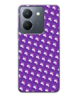 Чехол для Vivo S30 Pro Mini с картинкой «Единороги на фиолетовом»