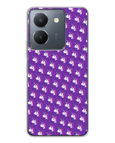 Чехол для Vivo S30 Pro Mini с картинкой «Единороги на фиолетовом» Чехол для Vivo S30 Pro Mini с картинкой «Единороги на фиолетовом»