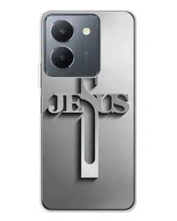 Чехол для Vivo S30 Pro Mini с картинкой «Металлический крест Jesus»