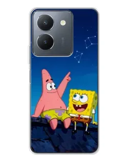 Чехол для Vivo S30 Pro Mini с картинкой «Губка Боб и Патрик ночью» Чехол для Vivo S30 Pro Mini с картинкой «Губка Боб и Патрик ночью»