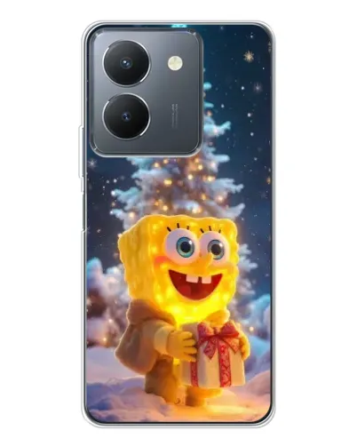 Чехол для Vivo S30 Pro Mini с картинкой «Рождественский Спанч Боб»