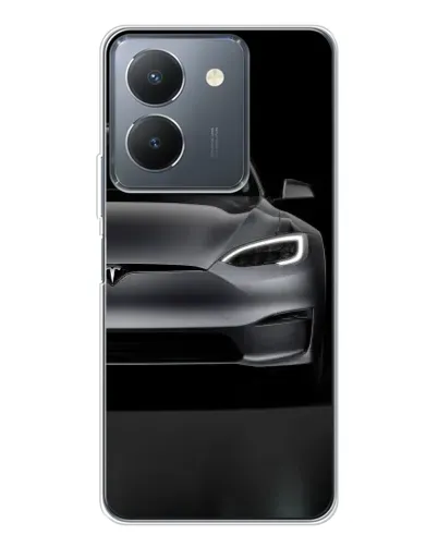 Чехол для Vivo S30 Pro Mini с картинкой «Tesla Model S Look» Чехол для Vivo S30 Pro Mini с картинкой «Tesla Model S Look»