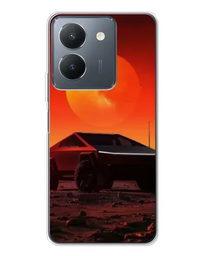 Чехол для Vivo S30 Pro Mini с картинкой «Cybertruck на Марсе» Чехол для Vivo S30 Pro Mini с картинкой «Cybertruck на Марсе»