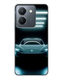 Чехол для Vivo S30 Pro Mini с картинкой «Tesla в неоне»